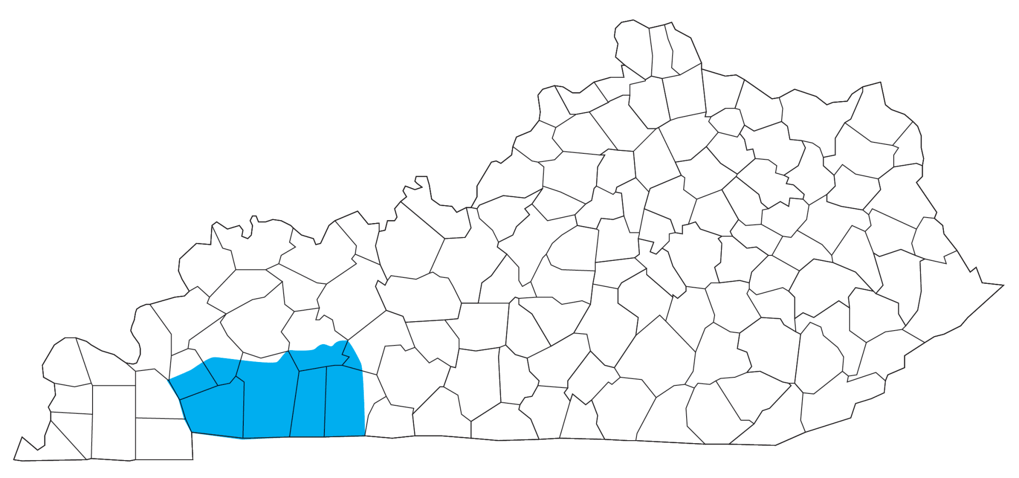 Pennyrile Electric service area map